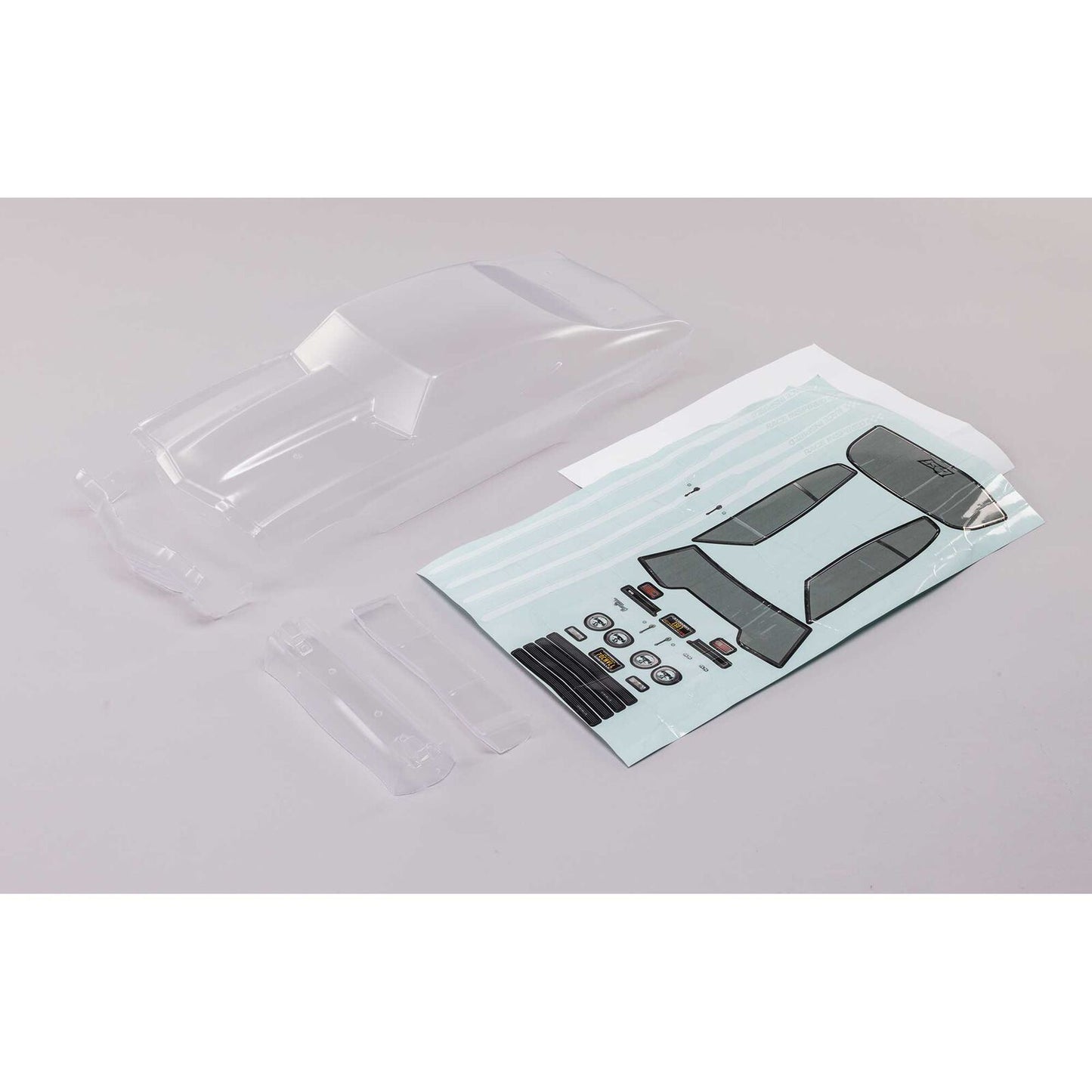 LOS210041   Clear Body Set: 1970 Mini Drag   | The RC Shop at Dr Dans