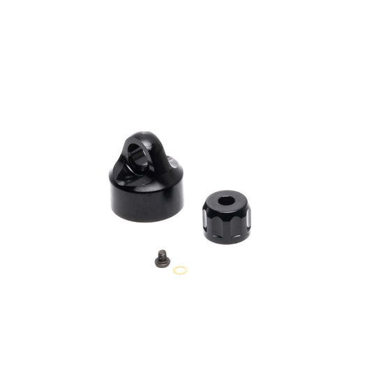 LOS363001 Shock Cap Set, Aluminum, Black: PM-MX