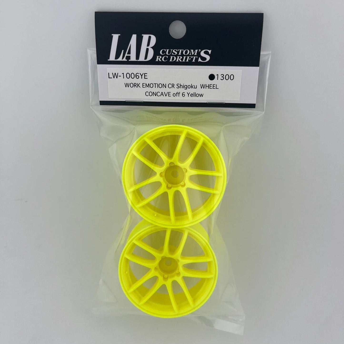 LW-1006YE   1-10 WORK EMOTION CR SHIGOKU YELLOW RIMS   | The RC Shop at Dr Dans