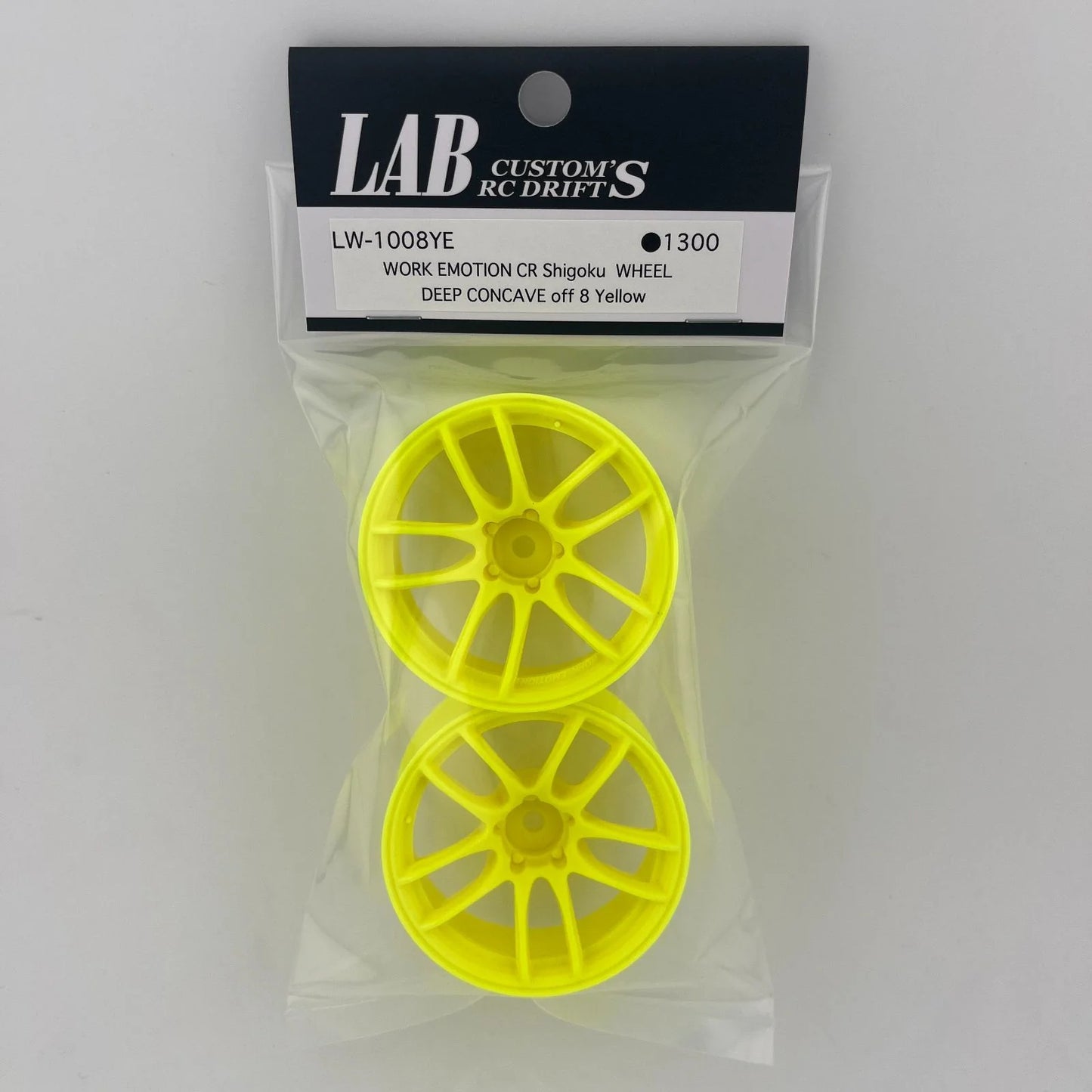 LW-1006YE   1-10 WORK EMOTION CR SHIGOKU YELLOW RIMS   | The RC Shop at Dr Dans