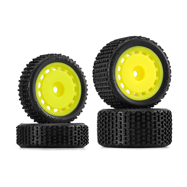 MBT01  INJORA Pre-mounted Pin Buggy Tires & Wheels for 1/24 Losi Micro-B  |The RC Shop at Dr Dans