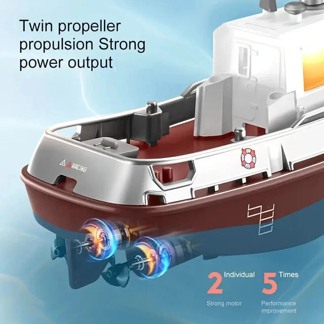 MIC3107   1/32 Mini Rescue TUG BOAT Duel Prop W/ LED   | The RC Shop at Dr Dans