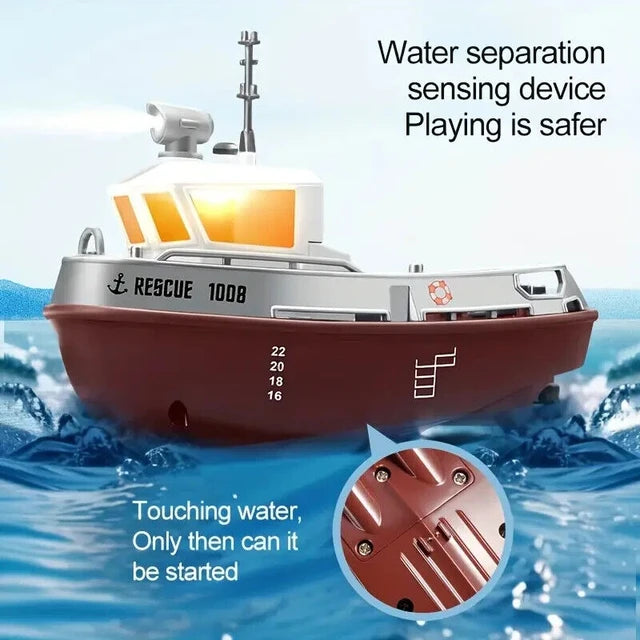 MIC3107   1/32 Mini Rescue TUG BOAT Duel Prop W/ LED   | The RC Shop at Dr Dans