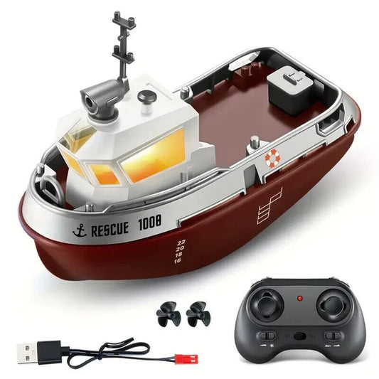MIC3107   1/32 Mini Rescue TUG BOAT Duel Prop W/ LED   | The RC Shop at Dr Dans