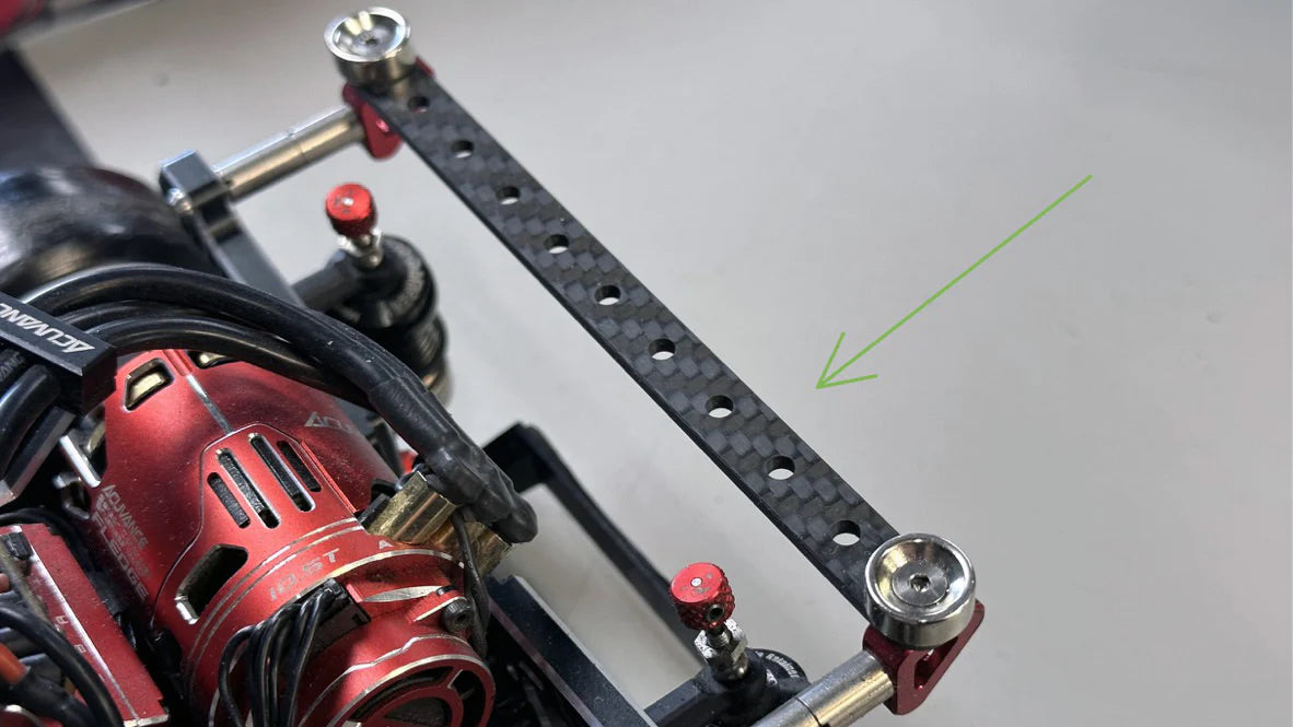 MULTIHOLE-CF    Universal Multi Hole Carbon Fiber Brace for Stealth Mounts (fits SHARK YD2 RDX) - [Rhino Racing]       | The RC Shop at Dr Dans