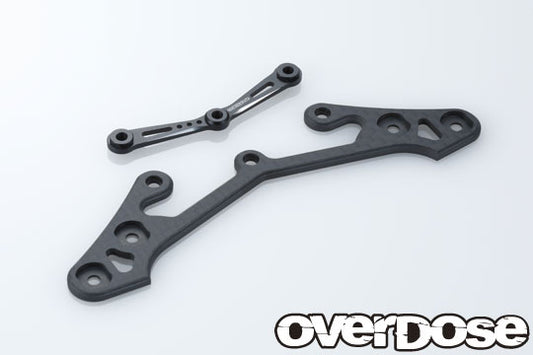 OVERDOSE Lightweight Type-TC Front Bumper for OD RWD Drift Chassis – Red / Purple / Black