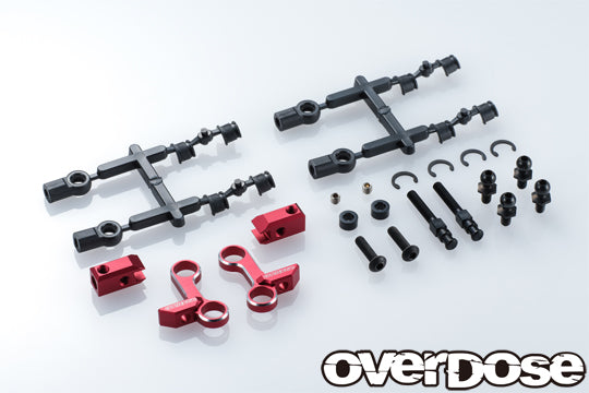 OVERDOSE Adjustable Aluminum Front Upper Arm Type-2 for GALM RWD – Red / Purple / Black