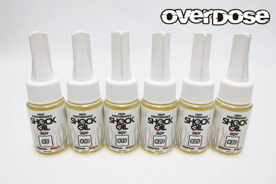 OVERDOSE x Moty’s High Performance RC Drift Shock Oil 30ml – #5 to #30