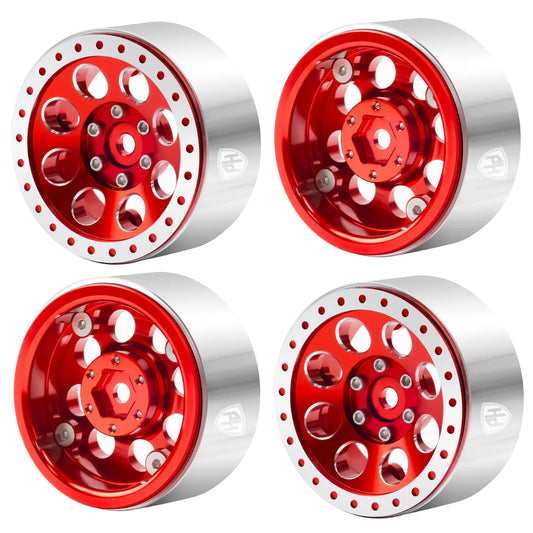 PHB7315   1.3" Aluminum Beadlock Wheels  (4) 1/24 Rock Crawler