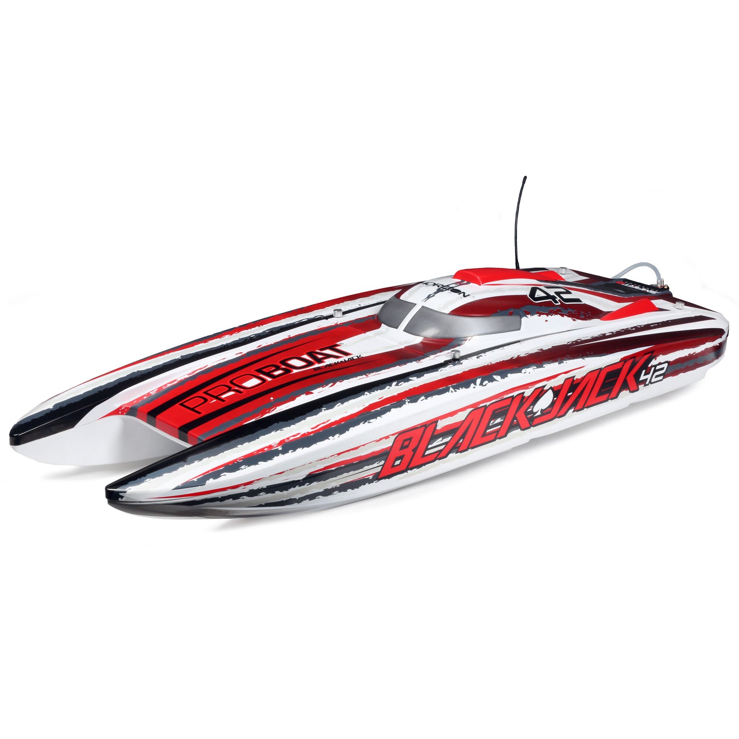 PRB08043T2 Blackjack 42-inch Brushless 8S Cat,WHITE /RED
