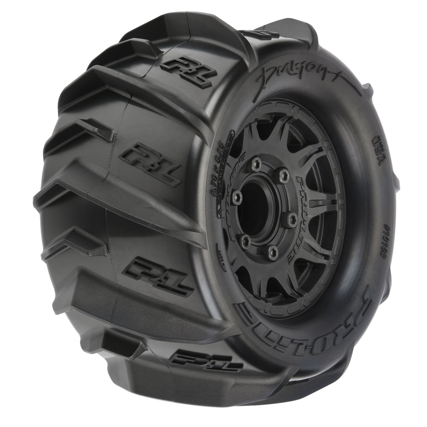 PRO1019310   1/10 Dumont F/R 2.8" MT Tires Mounted 12mm/14mm Black Raid (2)   | The RC Shop at Dr Dans
