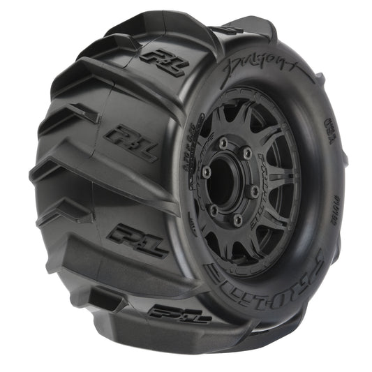 PRO1019310   1/10 Dumont F/R 2.8" MT Tires Mounted 12mm/14mm Black Raid (2)   | The RC Shop at Dr Dans