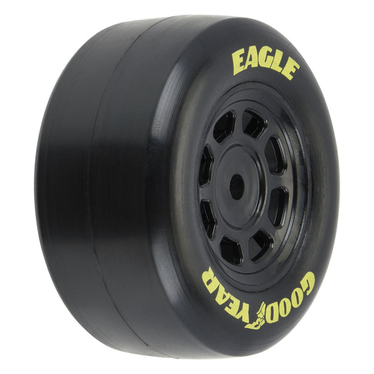 PRO1025910     1/12 Goodyear Eagle Truck/Retro Tire F/R MTD Blk Wheels (4): NASCAR
