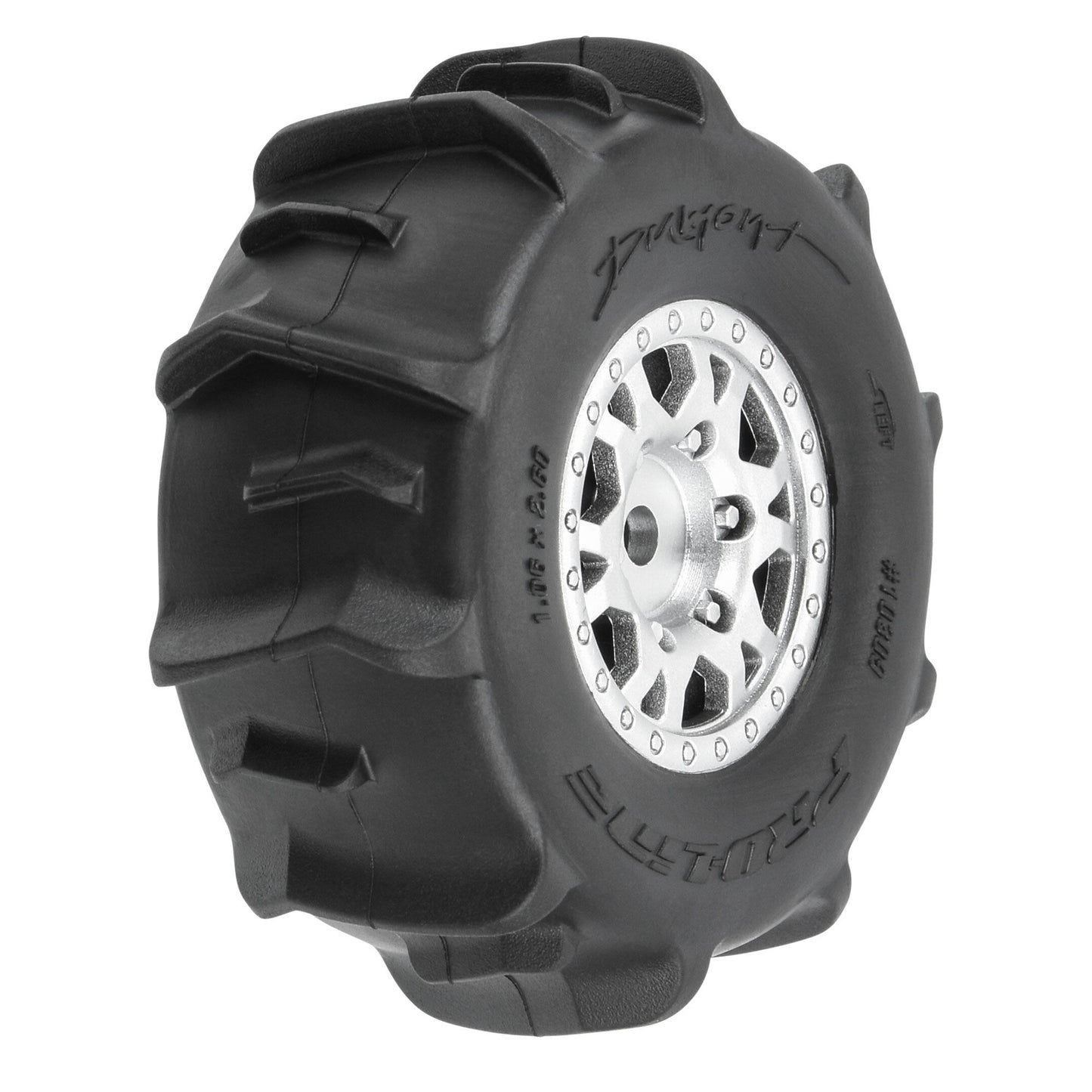 PRO1030910	 Dumont F/R Tires Mounted 12mm Hex Black Impulse (4) for Arrma Mojave Grom