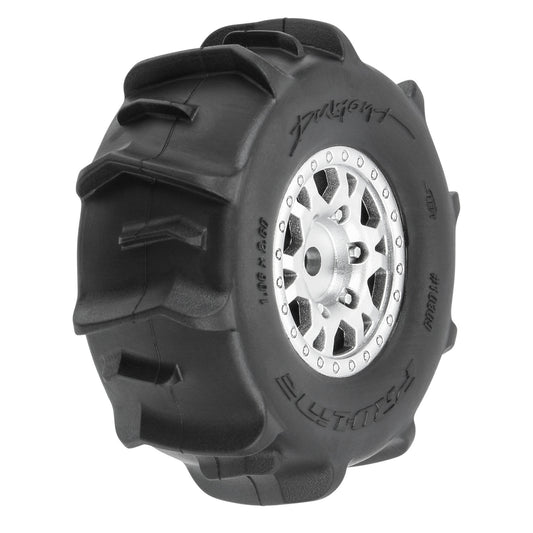 PRO1030910	 Dumont F/R Tires Mounted 12mm Hex Black Impulse (4) for Arrma Mojave Grom