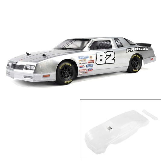 PRO370817	 Pre-Cut 1986 Chevy Monte Carlo Clear Body: Losi nascar - the rc shop at drdans