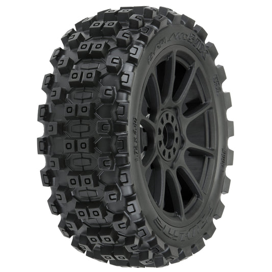 PRO906721	 Badlands MX M2 1/8 MTD Mach 10 Black Wheels F/R