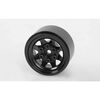 RC4ZW0229 Stamped Steel 1.0 Stock Beadlock Wheel, Black (4)