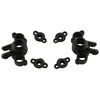 RPM73162 Axle Carriers, Black: 1/16 EVR/SLH