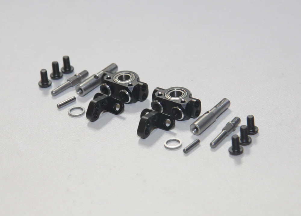 RR-1400    SHARK - Front Steering Aluminum Knuckle Set - RED PURPLE BLACK [Rhino Racing]       | The RC Shop at Dr Dans