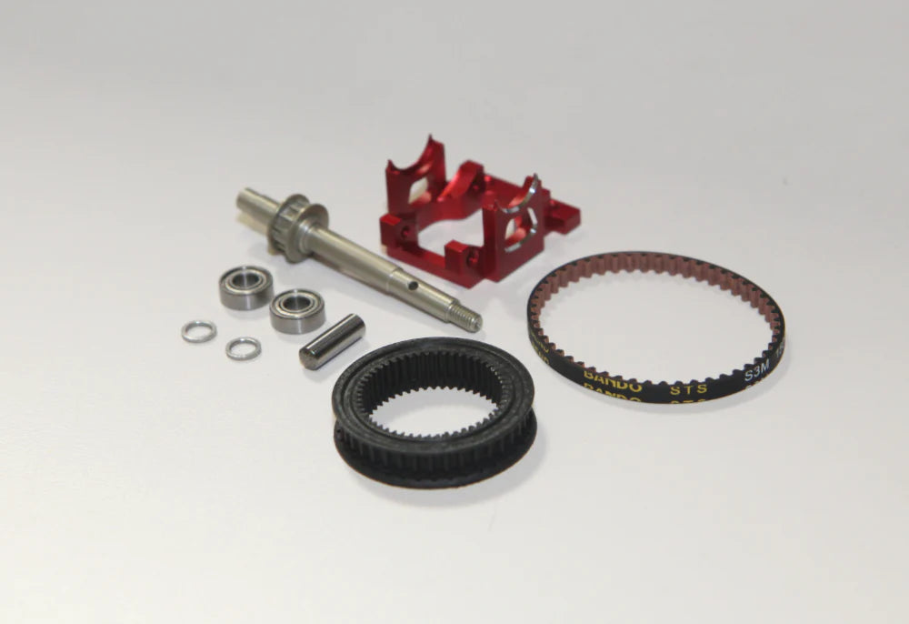 RR-825   SHARK - Belt Drive Conversion Kit for Shark Transmission - RED PURPLE BLACK [Rhino Racing]     | The RC Shop at Dr Dans