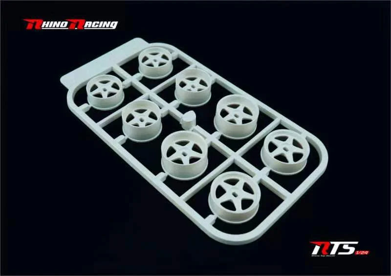 Rhino Racing 1/24 Regamaster 5-Spoke RWD Drift Wheel Set 20mm / 22mm (8pcs) – RTS-510
