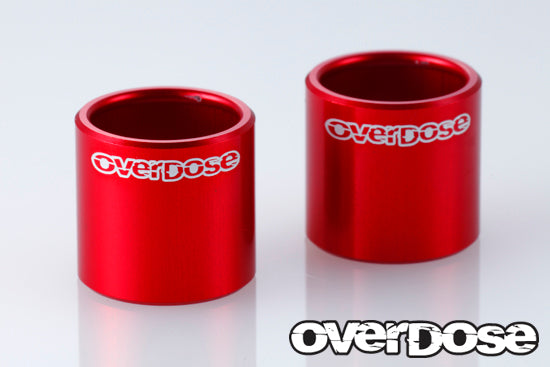 OVERDOSE Aluminum Cup Joint Sleeves for CVD Axles (2pcs) – Black, Red & Purple