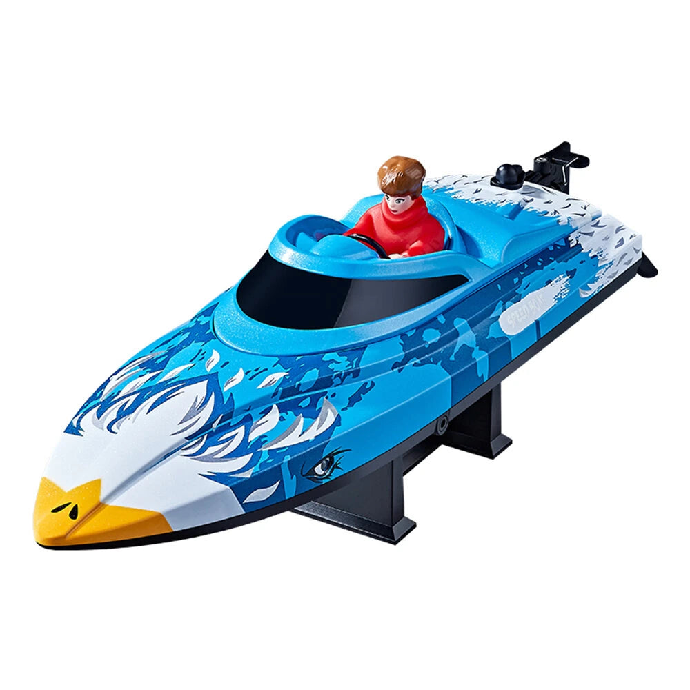 HXJRC HJ822 High-Speed Self-Righting RC Boat 25km/h – Brown / Blue