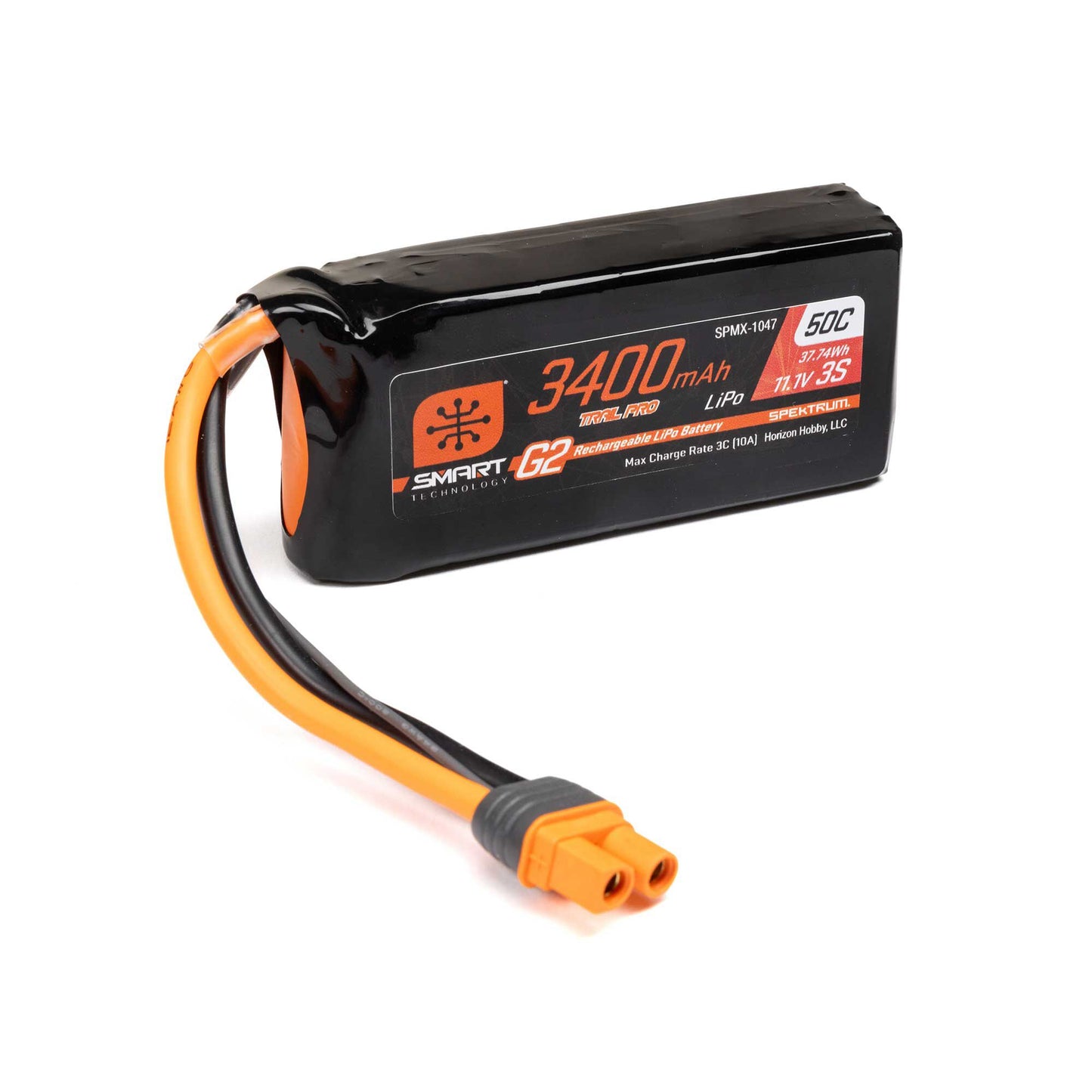 SPMX-1047	 Smart G2 Trail Pro 3400mAh 3S 11.1V 50C LiPo w/ IC3  |The RC Shop at Dr Dans