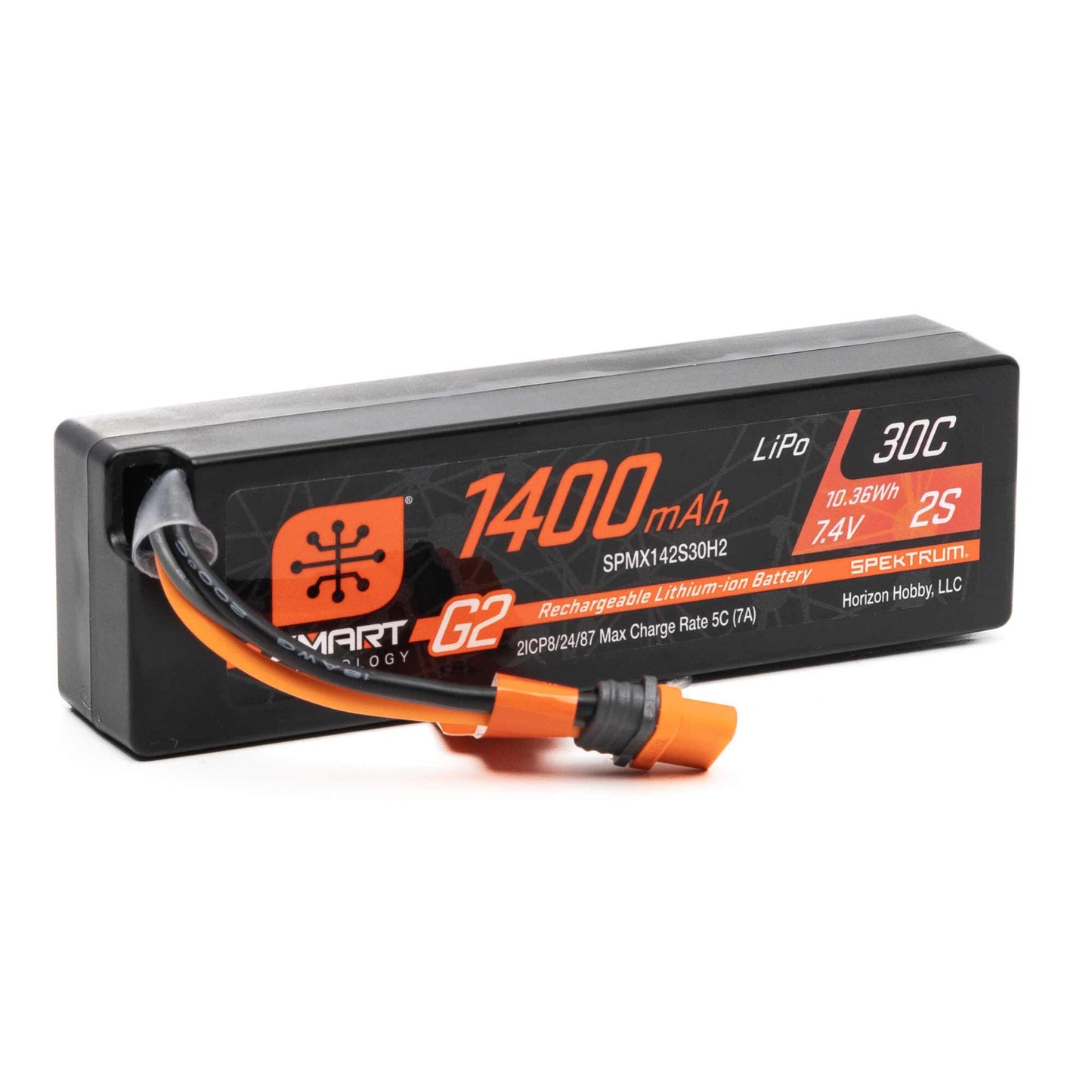 SPMX142S30H2	 1400mAh 2S 7.4V Smart G2 30C LiPo; IC2 Connector