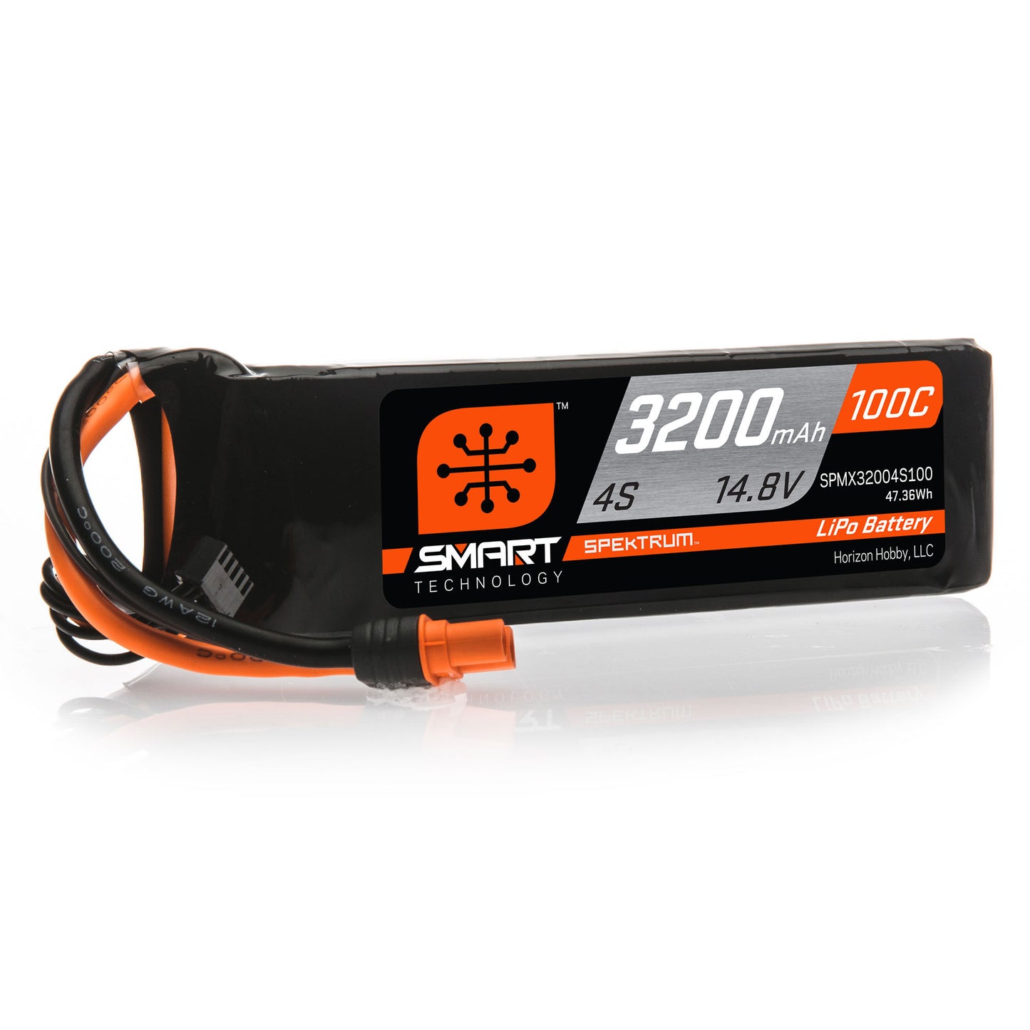 SPMX32004S100	 3200mAh 4S 14.8V 100C Smart LiPo Battery; IC3