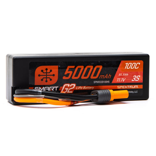 SPMX53S100H5 5000mAh 3S 11.1V Smart G2 Hard Case LiPo 100C IC5 | The RC Shop at Dr Dans
