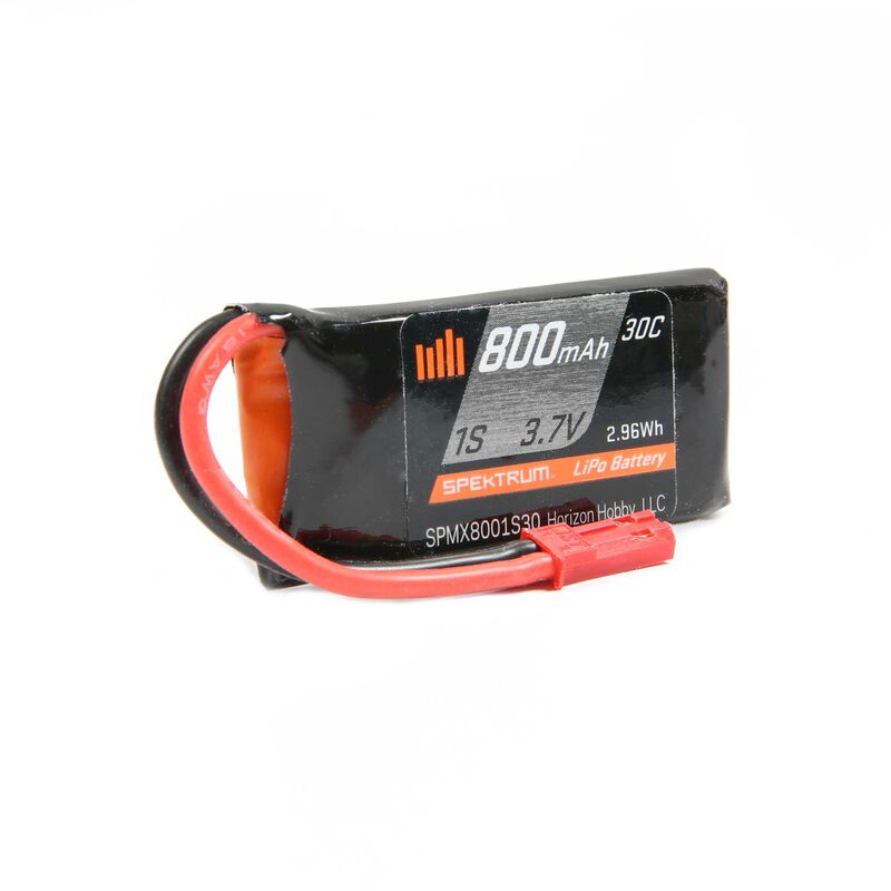 SPMX8001S30 800mAh 1S 3.7V 30C LiPo Battery; JST