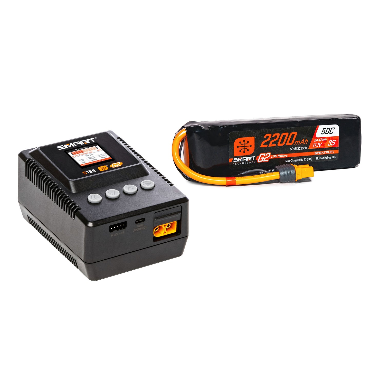 SPMXPSA400   Smart Powerstage Air Bundle: G2 2200mAh 3S LiPo IC3 & S155 Charger     | The RC Shop at Dr Dans