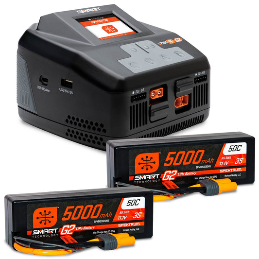 SPMXPSS650 Smart G2 6S Bundle 2x 3S Battery & S2100 Charger | THE RC SHOP