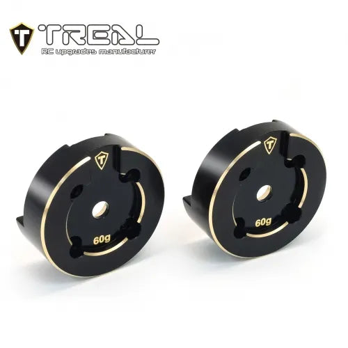 TLHTUTB18-01 Treal Hobby Axial UTB18 Brass Portal Covers (Black) (2)   | The RC Shop at Dr Dans
