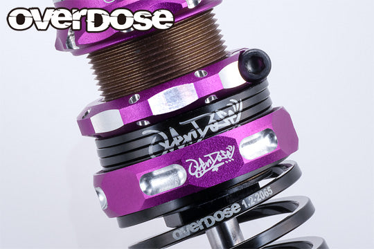 4Edge Twin Spring 1.2-2070 (□1.2 dia, 7.0 Coil, 20mm Length, HSP/2pcs/Purple) | THE RC SHOP AT DRDANS