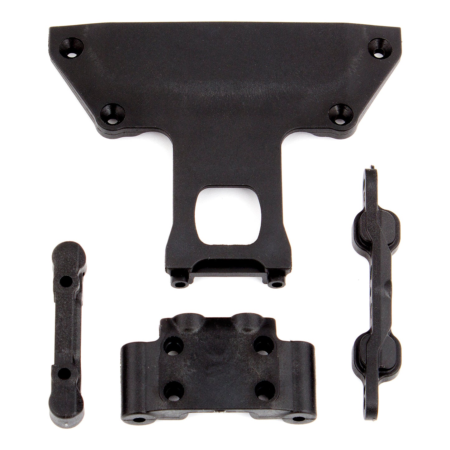 ASC91359	Team Associated Arm Mounts, Chassis Plate and Bulkhead, Fits: ProSC10, Reflex DB10, and Trophy Rat