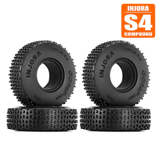 AX-T1906     INJORA 1.9" (106*35mm 4.19" OD) Comp Pin S4 Tires (T1906) (4)       | The RC Shop at Dr Dans