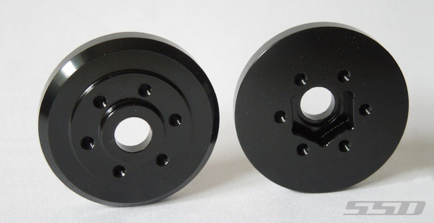 SSD00279 SSD RC Brass Wheel Hubs (Black) (2)