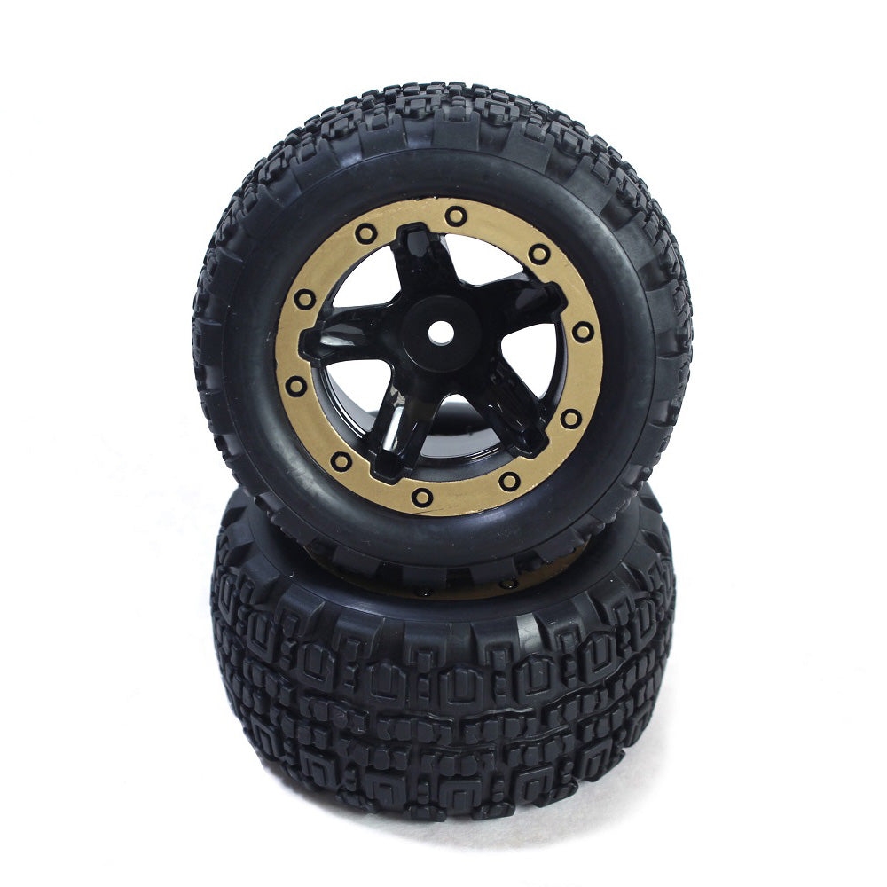 BZN540095    Slyder ST Wheels/Tires Assembled (Black/Gold)       | The RC Shop at Dr Dans