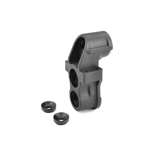 COR00180-009-1	Corally Steering Block w/ Ball Cups (1) Front - Composite Fits: Python, Shogun, Radix4, Radix6, Muraco