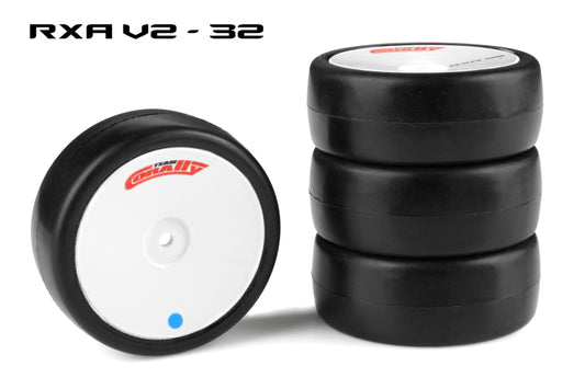 COR14753-32	Corally Attack RXA V2 Rubber Tires, for 1/10 EP Touring, 32 Shore, Asphalt (4pcs)