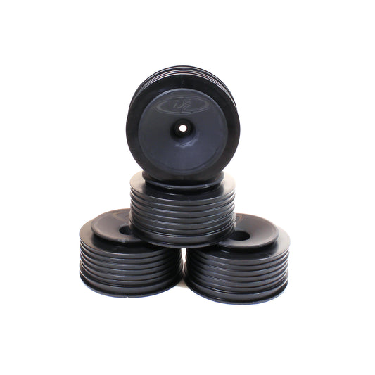 DERPS4UB	Black Speedline Plus SC Wheels for Kyosho Ultima SC, Traxxas Slash (Rear), Slash 4x4 (4pcs)