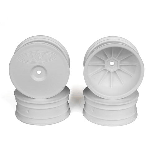 DERSB4A4W	DE Racing Speedline Buggy Wheels, White, Front, for Associated B64/B64D and TLR 22 3.0/4.0 (4pcs)