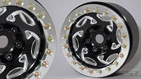 SSD00242 SSD RC 1.9"" Champion Beadlock Wheels (Black/Silver)