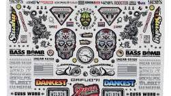 FBR1SCLDTL165 Firebrand RC Sponsor Logos 4 Decal Set (8.5x11")