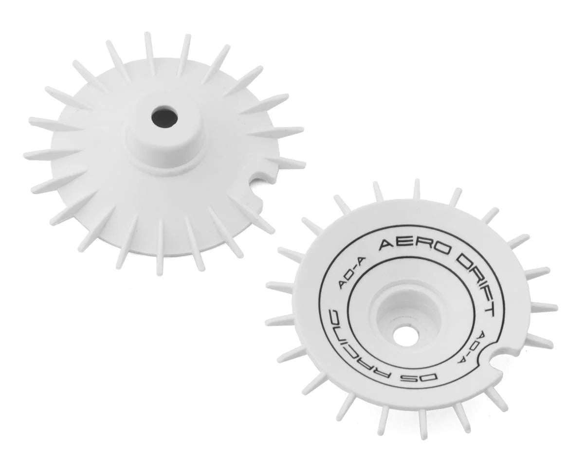 DS-AD-AW-BF     DS Racing Sloped Aero Drift Wheel Cover (White) (2) (Drift Element Wheels)   |THE RC SHOP
