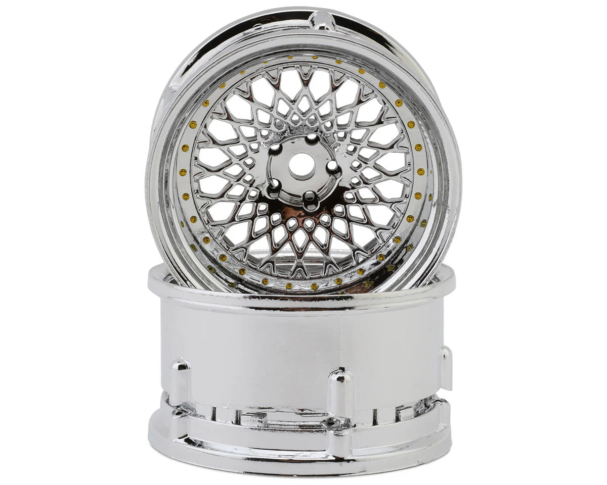 DSC-DE-(308-333)    DS Racing Element Mesh Drift Wheels  (Adjustable Offset) (2) w/12mm Hex