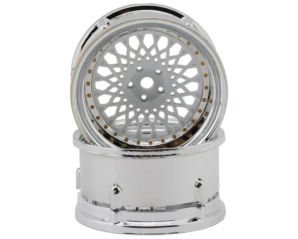 DSC-DE-(308-333)    DS Racing Element Mesh Drift Wheels  (Adjustable Offset) (2) w/12mm Hex